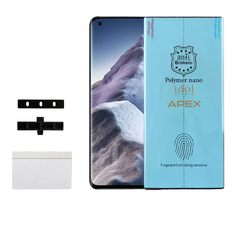 matshop.gr - IDOL 1991 APEX POLYMER NANOTECH FILM XIAOMI MI 11/MI 11 PRO/MI 11 ULTRA 6.81" FINGER UNLOCK FULL COVER WITH INSTALLATION KIT
