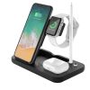 matshop.gr - NSP N21 WIRELESS CHARGER 4 IN 1 (PHONE 15W/SMARTWATCH 2W/BLUETOOTH 3W/APPLE PENCIL 1W) USB-C 1m BLACK
