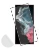 matshop.gr - IDOL 1991 TEMPERED GLASS SAMSUNG S22 ULTRA 5G 6.8" 9H 0.25mm 3D FULL GLUE SEMI CURVED FINGER UNLOCK BLACK + SQUEEZY CARD