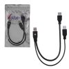 matshop.gr - VOLTE-TEL ΚΑΛΩΔΙΟ Η/Υ USB 3.0 A ΘΗΛΥΚΟ ΣΕ 2x USB 3.0 A ΑΡΣΕΝΙΚΟ 5 GBIT/S 0.3m ΜΑΥΡΟ