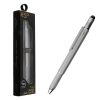 matshop.gr - NSP ΣΤΥΛΟ 7 IN 1 METALLIC MULTI-TOOL PEN SILVER (WITH RED INK)