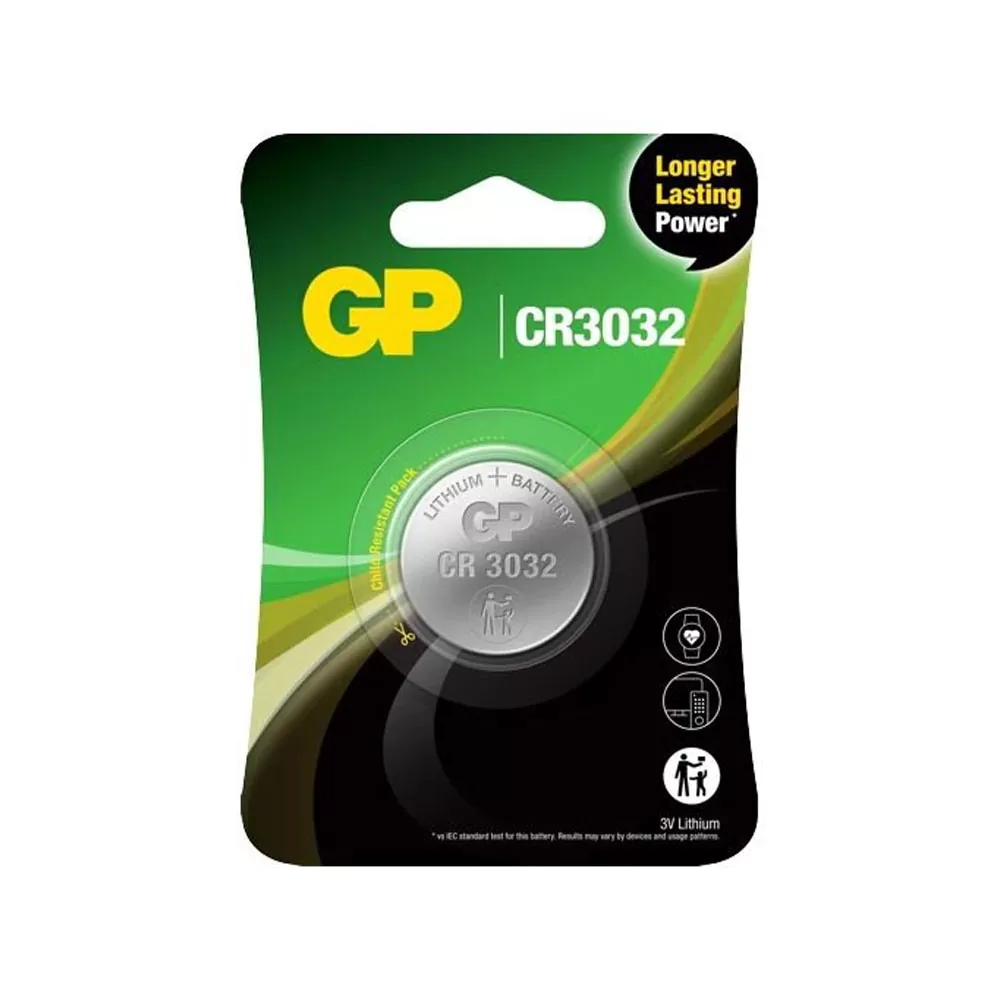 matshop.gr - GP ΜΠΑΤΑΡΙΕΣ ΝΟΜΙΣΜΑΤΟΣ ΛΙΘΙΟΥ 3V CR3032 1/BLISTER