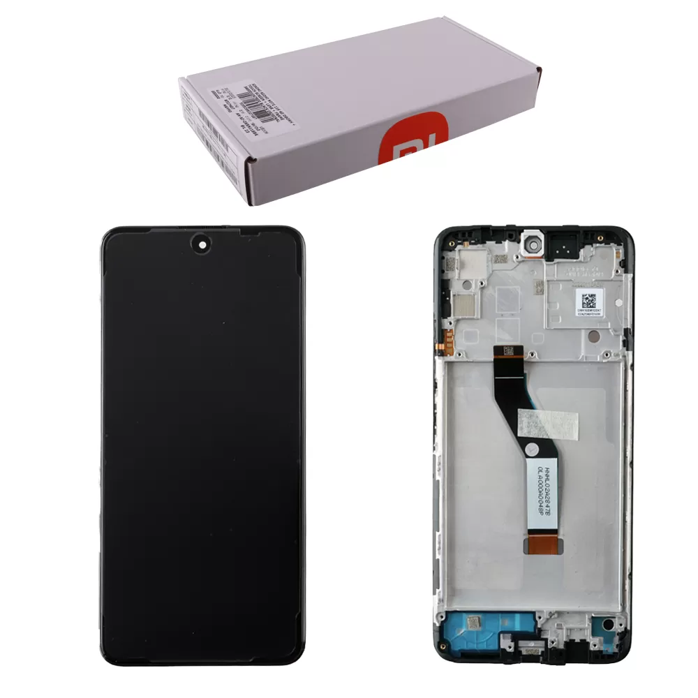 matshop.gr - XIAOMI REDMI NOTE 11S 5G ΟΘΟΝΗ + TOUCH SCREEN + LENS + FRAME 560001K16B00 BLACK ORIGINAL SERVICE PACK