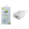 matshop.gr - LIME TYPE C PD 3.0 DUAL SUPER FAST TRAVEL LTC36W 36W 4.0A - USB QC 3.0 21W max 36W WHITE