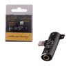 matshop.gr - NSP ADAPTOR 2 IN 1 CHARGING AND AUDIO ADAPTER LIGHTNING TO 3.5MM JACK+LIGHTNING BLACK