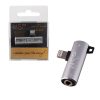 matshop.gr - NSP ADAPTOR 2 IN 1 CHARGING AND AUDIO ADAPTER LIGHTNING TO 3.5MM JACK+LIGHTNING SILVER