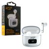 matshop.gr - NSP BLUETOOTH STEREO BN550 NSPODS TWS HEADSET V5.3 ΜΕ ΘΗΚΗ ΦΟΡΤΙΣΗΣ - ΜΕΤΑΦΟΡΑΣ LED LCD WHITE