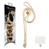 matshop.gr - VOLTE-TEL NECK STRAP - ΑΛΥΣΙΔΑ ΛΑΙΜΟΥ ΓΙΑ ΘΗΚΕΣ WHITE LEATHER-GOLD METAL VT419 120cm