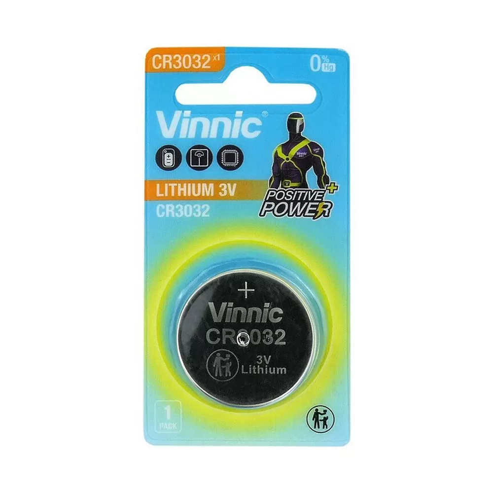 matshop.gr - VINNIC ΜΠΑΤΑΡΙΕΣ ΝΟΜΙΣΜΑΤΟΣ ΛΙΘΙΟΥ 3V CR3032 1/BLISTER