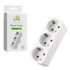 LIME ΑΝΤΑΠΤΟΡΑΣ 3 ΣΟΥΚΟ LS-3ADW 250V 16A ΠΑΙΔΙΚΗ ΠΡΟΣΤΑΣΙΑ ΑΣΠΡΟ