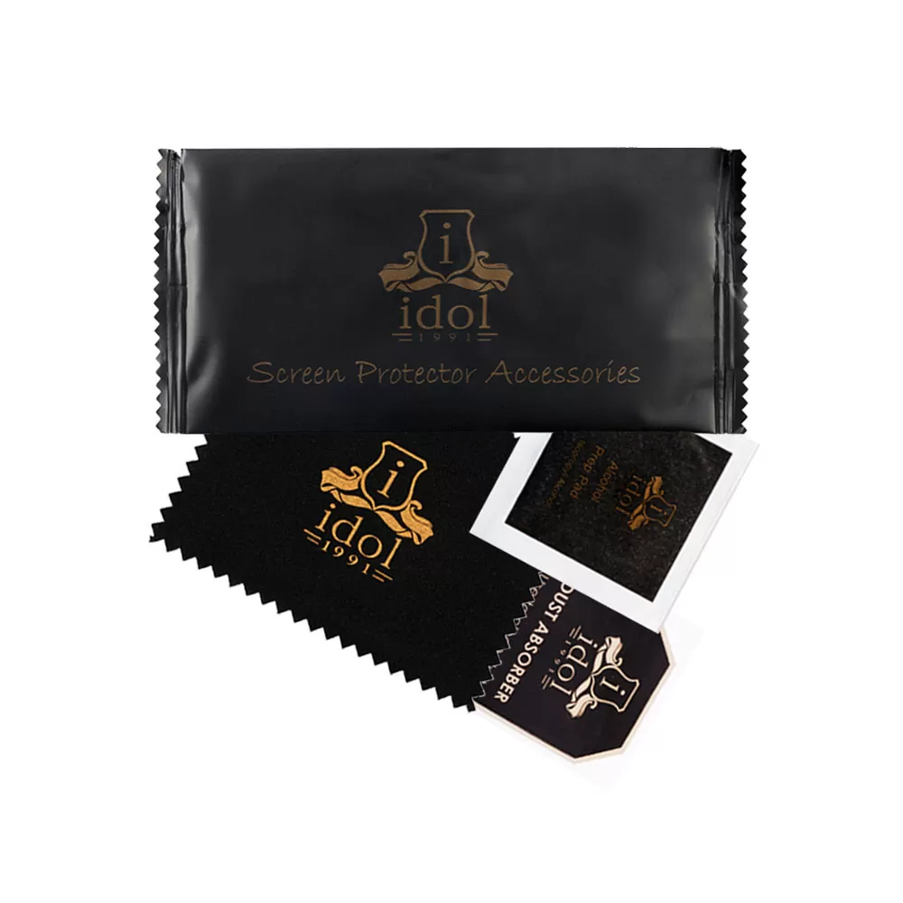 IDOL 1991 TEMPERED GLASS MOTOROLA EDGE 50 ULTRA 6.7" 9H 0.30mm 3D FULL GLUE SEMI CURVED FINGER UNLOCK BLACK + SQUEEZY CARD