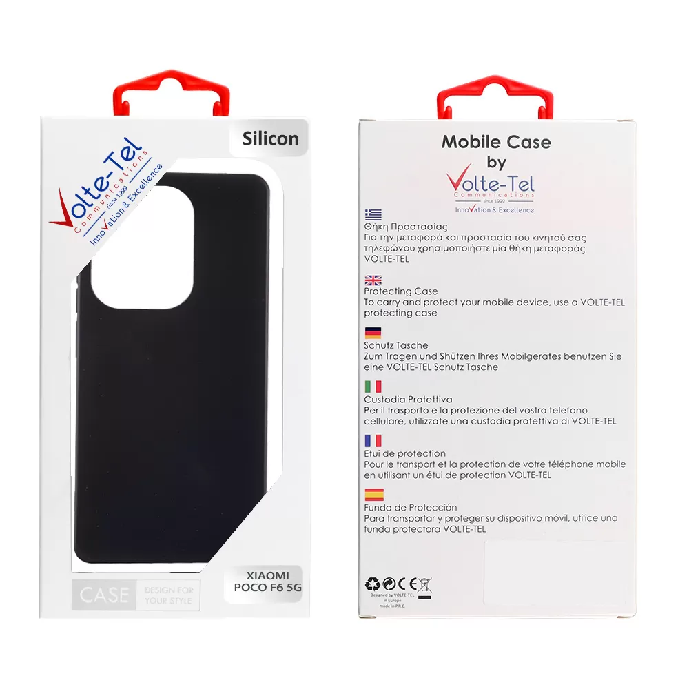 VOLTE-TEL ΘΗΚΗ XIAOMI POCO F6 5G 6.67" SILICON TPU CAMERA GUARD BLACK