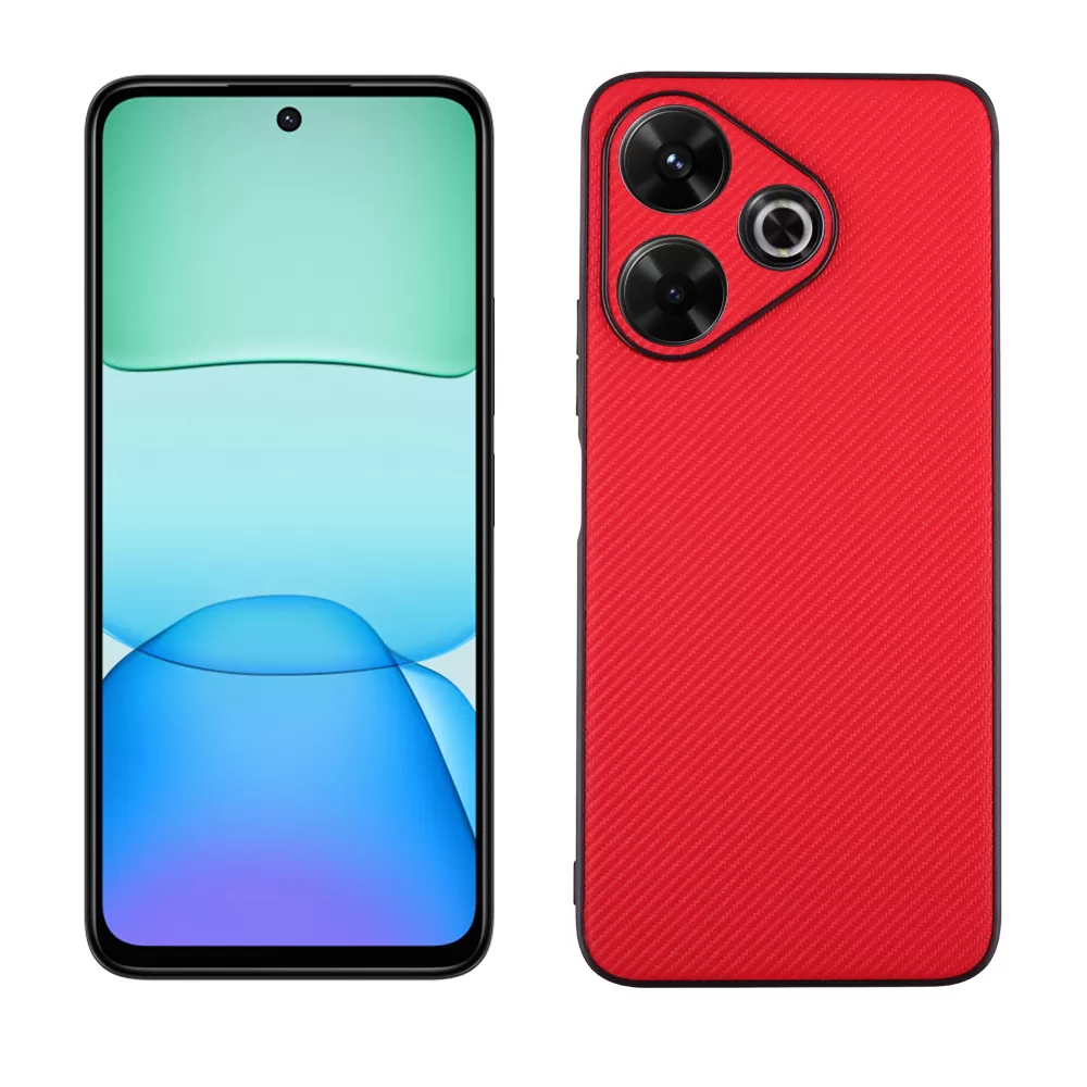 VOLTE-TEL ΘΗΚΗ XIAOMI REDMI 13/ POCO M6 4G 6,79" CARBON LIFT FULL CAMERA PROTECTION RED