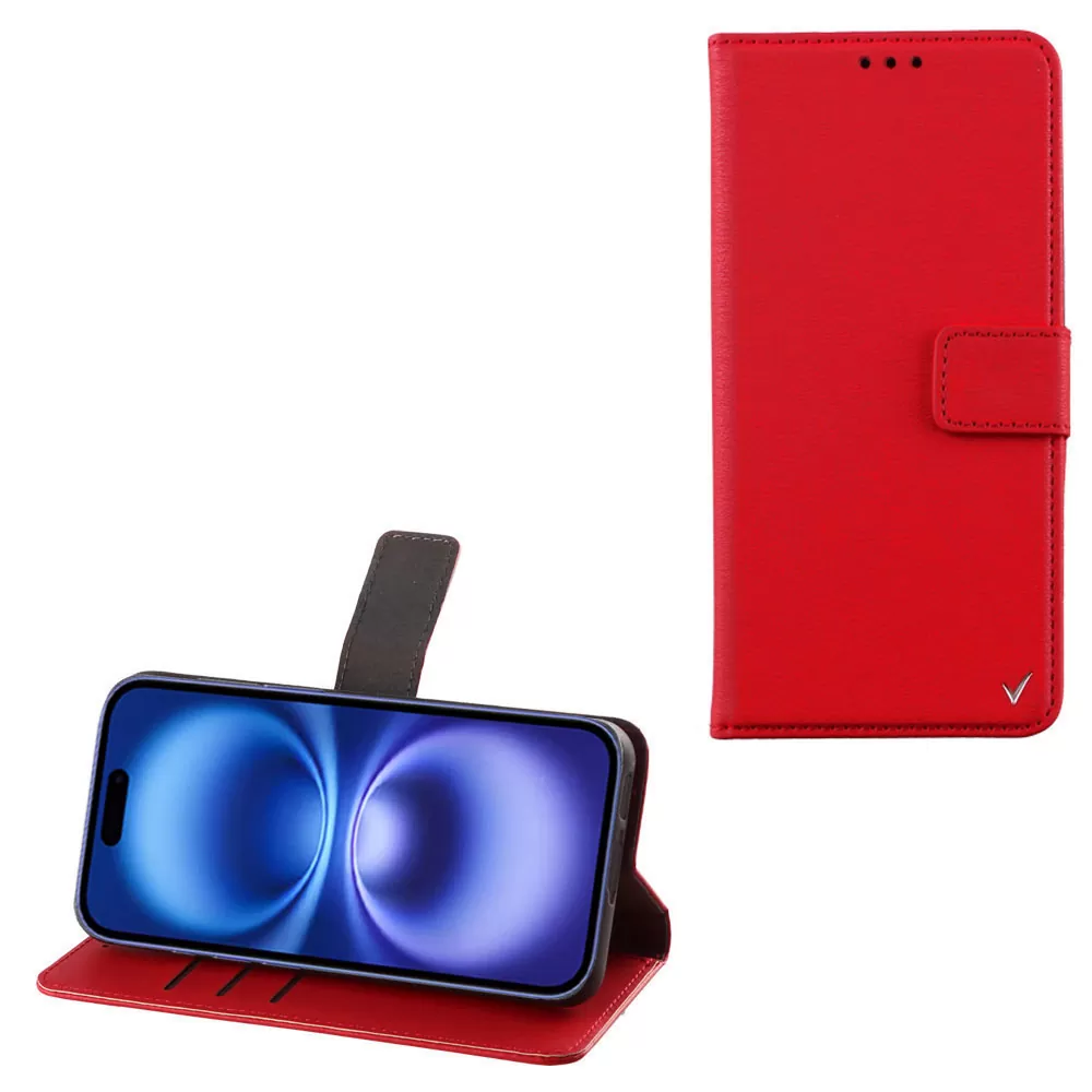 VOLTE-TEL ΘΗΚΗ IPHONE 16 PLUS 6.7" ALLURE MAGNET BOOK STAND CLIP RED