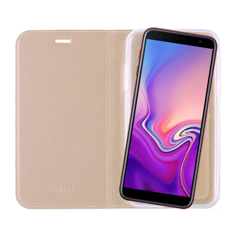 IDOL 1991 ΘΗΚΗ SAMSUNG J6 PLUS J610 6.0" PRIME MAGNET BOOK STAND GOLD