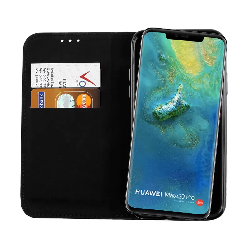 VOLTE-TEL ΘΗΚΗ HUAWEI MATE 20 PRO 6.39" POCKET MAGNET BOOK STAND BLACK