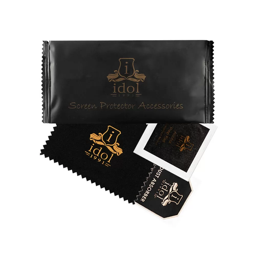IDOL 1991 TEMPERED GLASS HUAWEI P30 PRO 6.47" 9H 0.30mm 3D FULL GLUE SEMI CURVED FINGER UNLOCK BLACK + SQUEEZY CARD