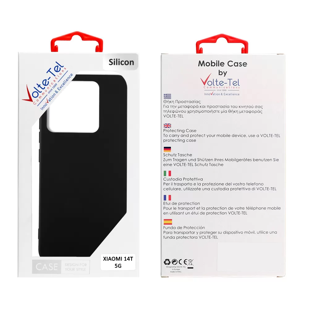 VOLTE-TEL ΘΗΚΗ XIAOMI 14T 5G 6.67" SILICON TPU CAMERA GUARD BLACK - Image 2