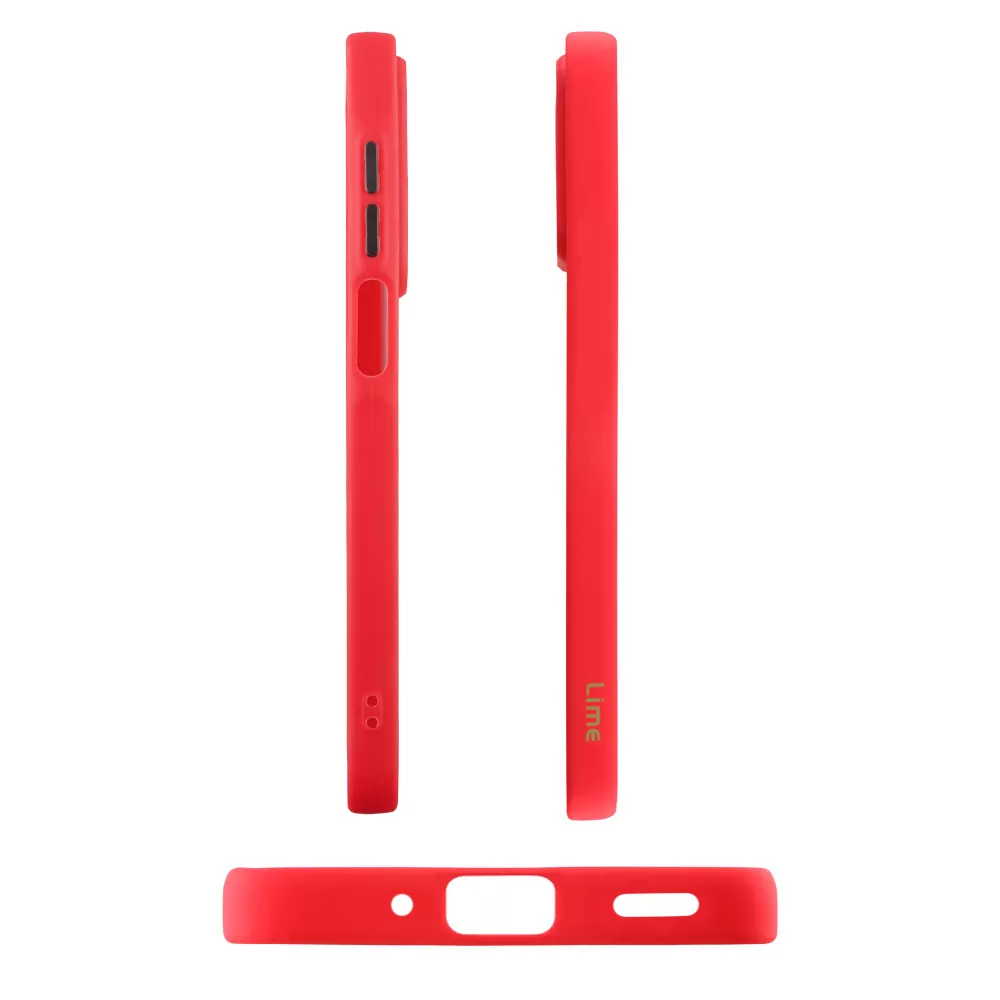 LIME ΘΗΚΗ SAMSUNG A16 4G A165/A16 5G A166 6.7" HARDSHELL FUSION FULL CAMERA PROTECTION RED WITH BLACK KEYS - Image 5