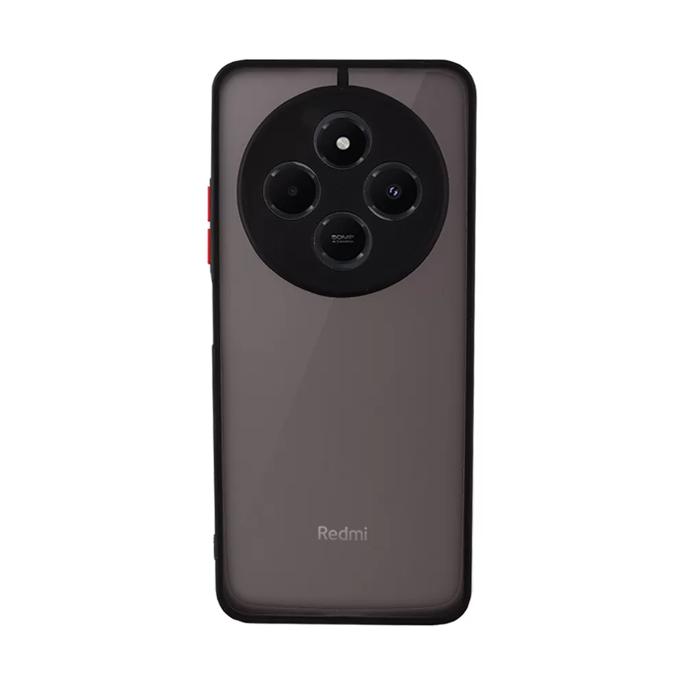 LIME ΘΗΚΗ XIAOMI REDMI 14C/ REDMI A4/ POCO C75/ POCO M7 6.88" HARDSHELL FUSION FULL CAMERA PROTECTION BLACK WITH RED KEYS - Image 6
