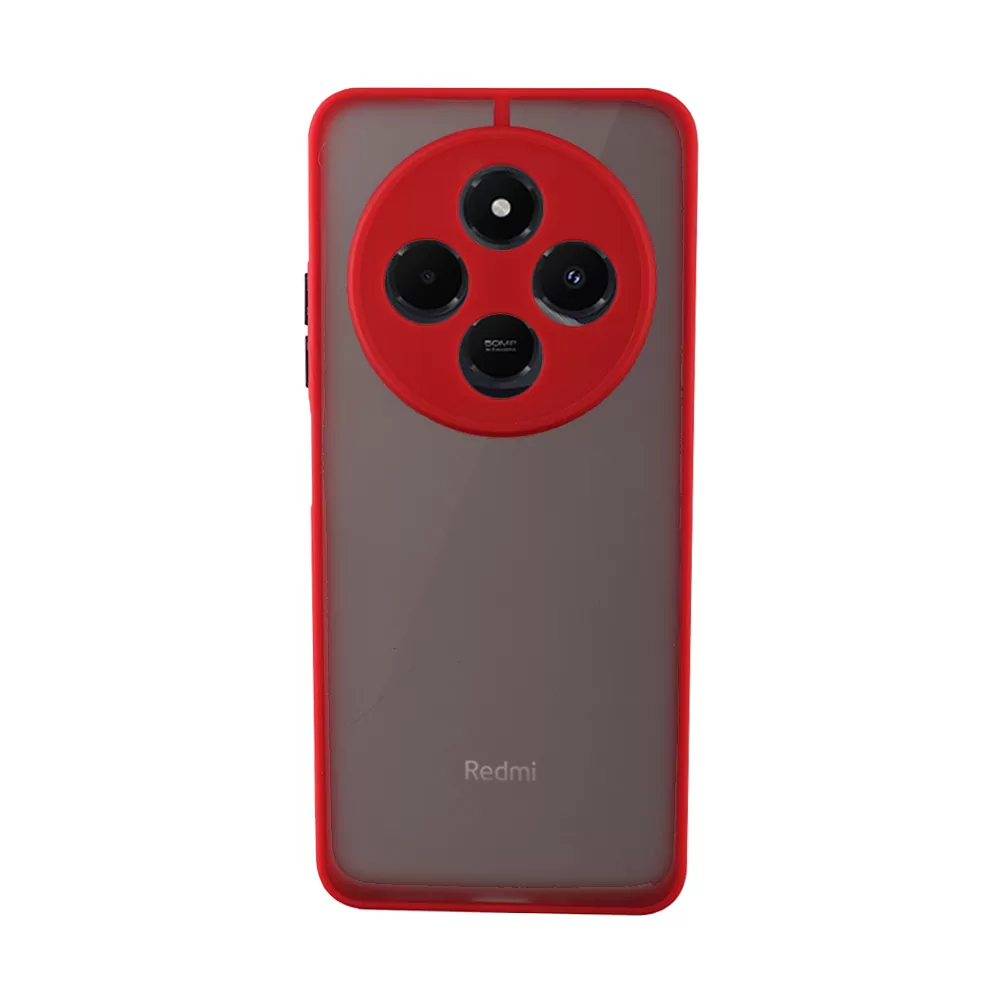 LIME ΘΗΚΗ XIAOMI REDMI 14C/ REDMI A4/ POCO C75/ POCO M7 6.88" HARDSHELL FUSION FULL CAMERA PROTECTION RED WITH BLACK KEYS - Image 6
