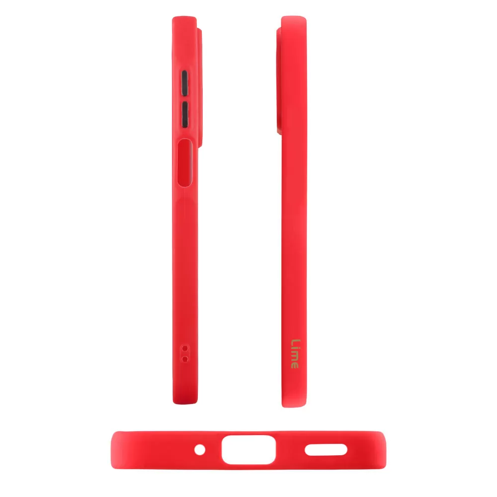 LIME ΘΗΚΗ XIAOMI REDMI 14C/ REDMI A4/ POCO C75/ POCO M7 6.88" HARDSHELL FUSION FULL CAMERA PROTECTION RED WITH BLACK KEYS - Image 5