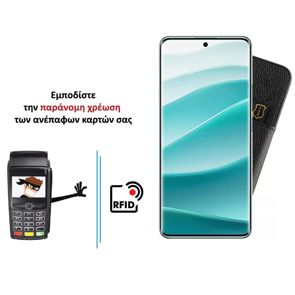 IDOL 1991 ΘΗΚΗ XIAOMI REDMI NOTE 14 PRO 5G/POCO X7 6.67" ANTI-RFID LEATHER SMART WALLET FULL CAMERA PROTECTION BLACK - Image 4