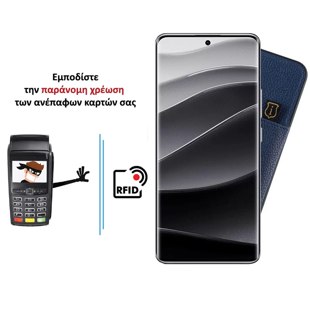 IDOL 1991 ΘΗΚΗ XIAOMI REDMI NOTE 14 PRO PLUS 5G 6.67" ANTI-RFID LEATHER SMART WALLET FULL CAMERA PROTECTION BLUE - Image 4