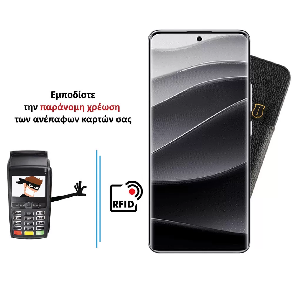 IDOL 1991 ΘΗΚΗ XIAOMI REDMI NOTE 14 PRO PLUS 5G 6.67" ANTI-RFID LEATHER SMART WALLET FULL CAMERA PROTECTION BLACK - Image 4