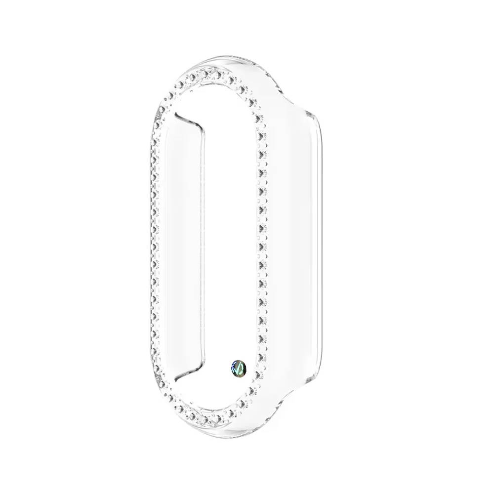 VOLTE-TEL ΘΗΚΗ XIAOMI SMART BAND 9/9NF 1.62" 9H 0.30mm PC EDGE COVER TRANSPARENT WITH STRASS