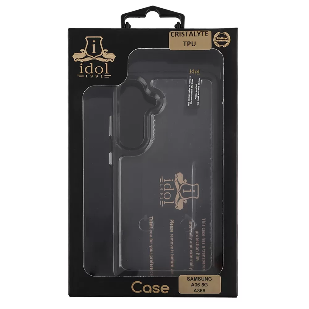 IDOL 1991 ΘΗΚΗ SAMSUNG A36 5G A366 6.7" CRISTALYTE TPU CAMERA GUARD ΔΙΑΦΑΝΗ ΓΚΡΙ - Image 2
