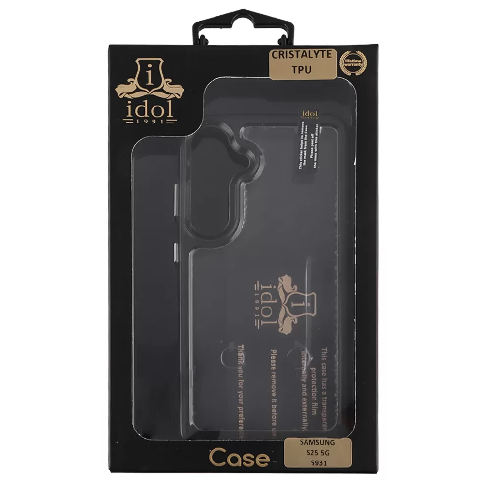 IDOL 1991 ΘΗΚΗ SAMSUNG S25 5G S931 6.2" CRISTALYTE TPU CAMERA GUARD ΔΙΑΦΑΝΗ ΓΚΡΙ - Image 2