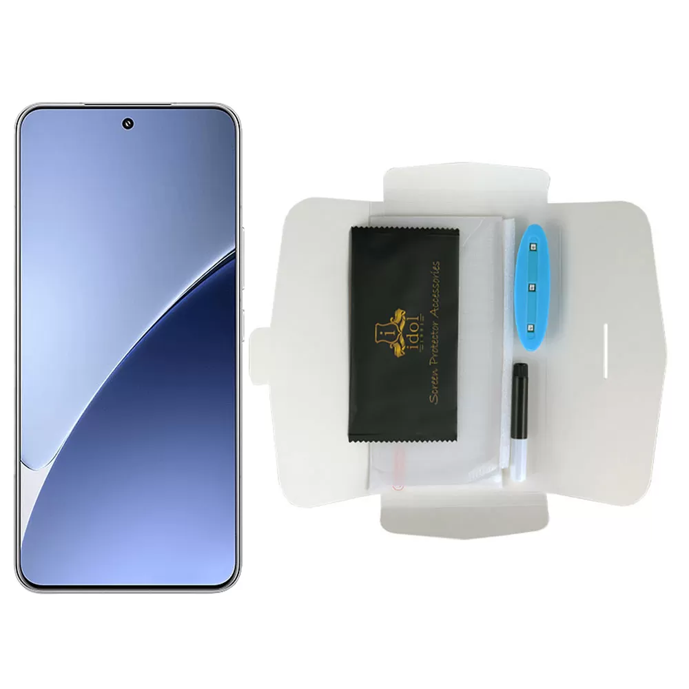 IDOL 1991 TEMPERED UV GLASS XIAOMI 15 PRO 5G 6.73" 9H 0.20mm 10D SEMI WITH GLUE-TOOL FINGER UNLOCK FULL COVER TRANSPA - Image 5