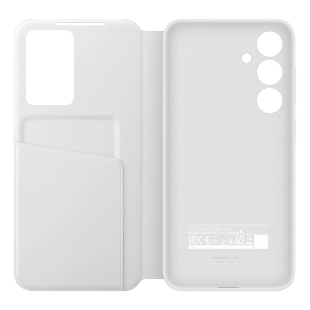 ΘΗΚΗ SAMSUNG S24 FE 5G S721 S-VIEW WALLET COVER EF-ZS721CWEGWW WHITE PACKING OR