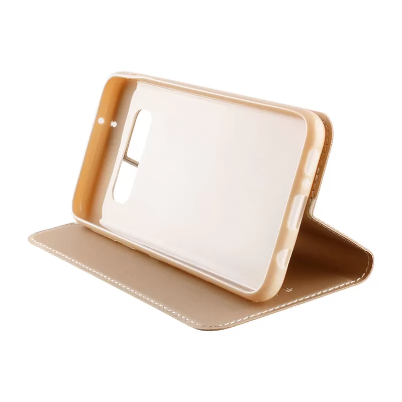 IDOL 1991 ΘΗΚΗ SAMSUNG S10 G973 6.1" PRIME MAGNET BOOK STAND GOLD