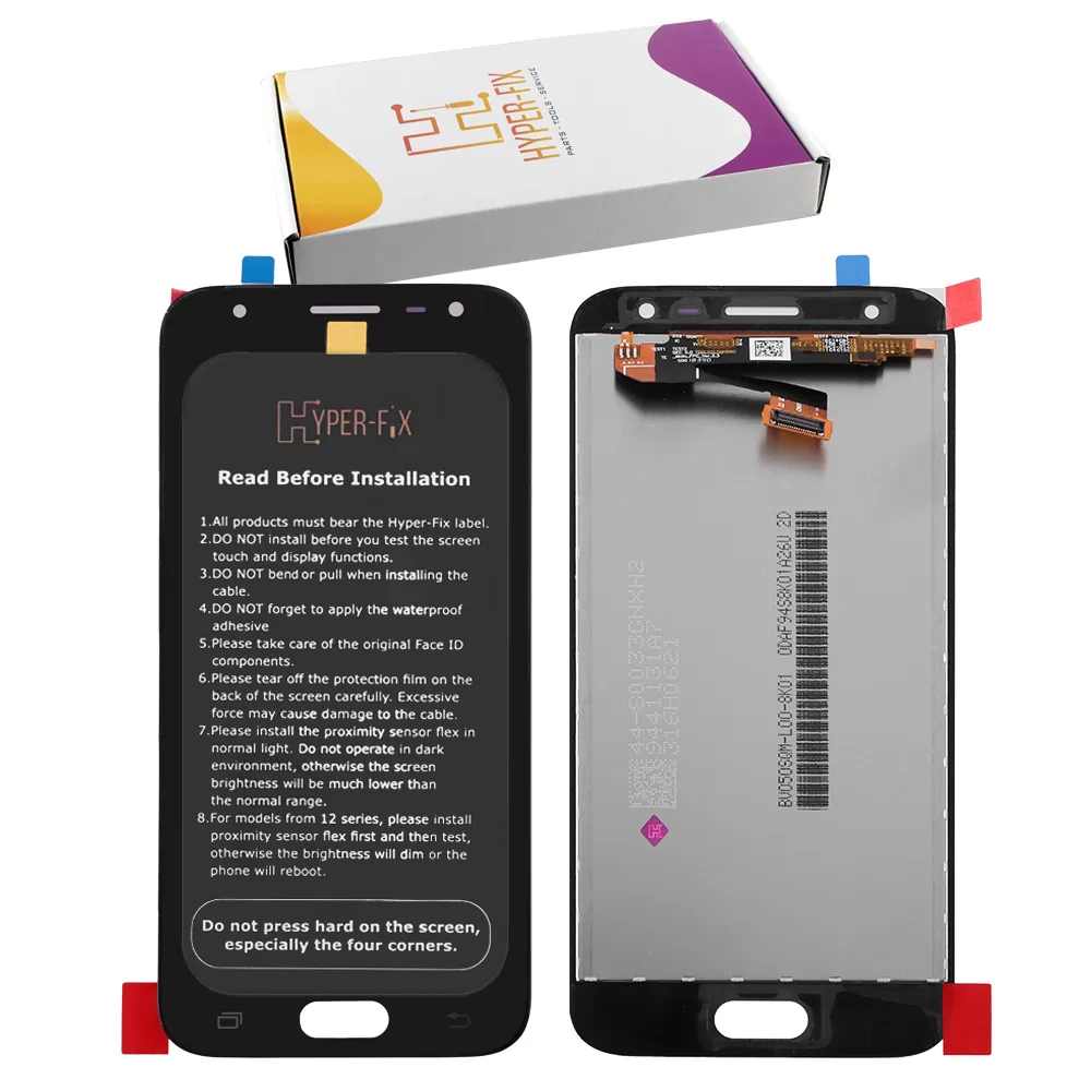 SAMSUNG J3 2017 J330F ΟΘΟΝΗ+TOUCH SCREEN+LENS HF-GH96-10969A BLACK HYPER-FIX SERVICE PACK