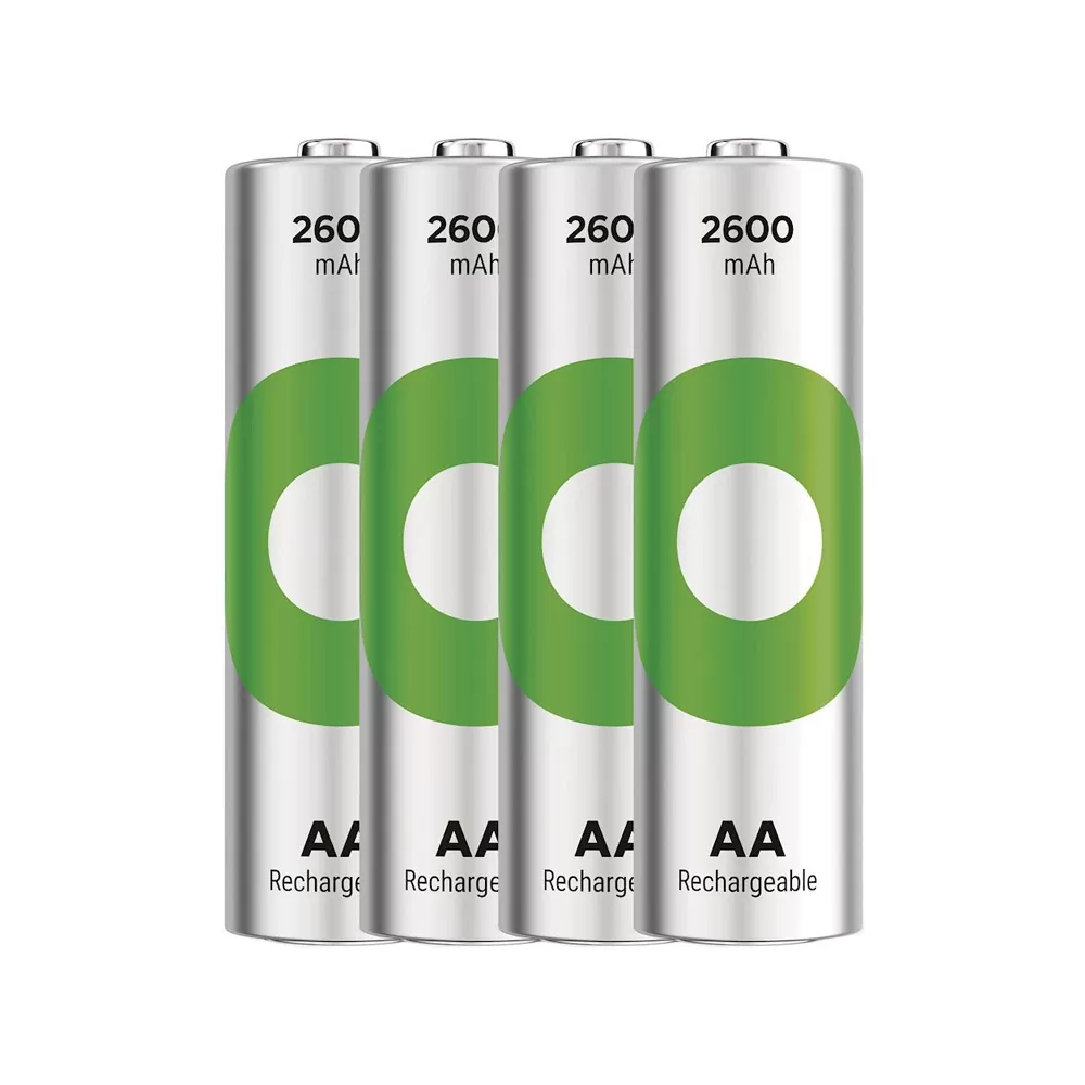 GP ΜΠΑΤΑΡΙΕΣ ΕΠΑΝΑΦΟΡΤΙΖΟΜΕΝΕΣ AA/R6 1.2V 2600mAh NIMH RECYKO READY TO USE 4/BLISTER - Image 2