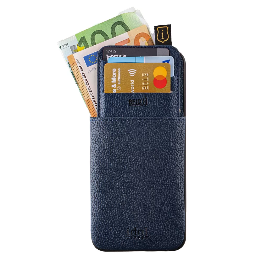 IDOL 1991 ΘΗΚΗ SAMSUNG S23 5G S911 6.1" ANTI-RFID LEATHER SMART WALLET CAMERA GUARD BLUE - Image 6