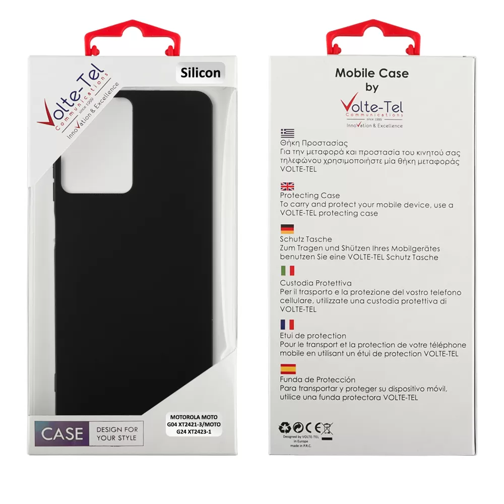 VOLTE-TEL ΘΗΚΗ MOTOROLA MOTO G04/MOTO G24/MOTO G04s 6.56" SILICON TPU CAMERA GUARD BLACK - Image 2