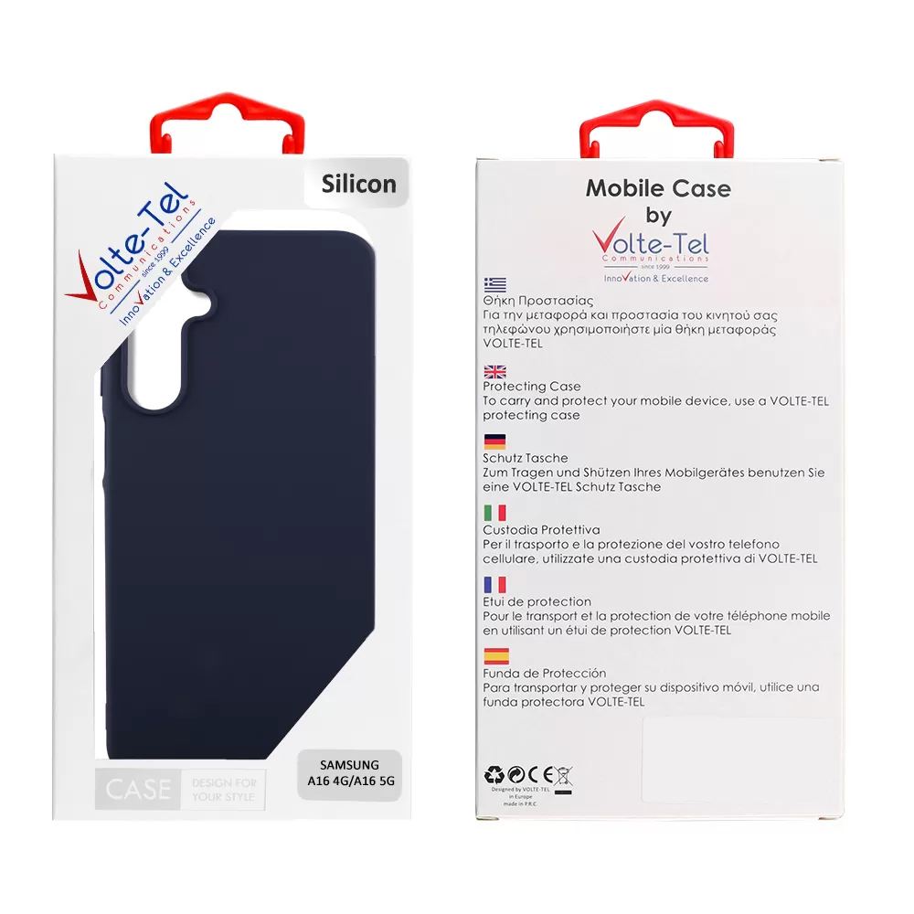 VOLTE-TEL ΘΗΚΗ SAMSUNG A16 4G A165/A16 5G A166 6.7" SILICON TPU CAMERA GUARD BLUE - Image 2