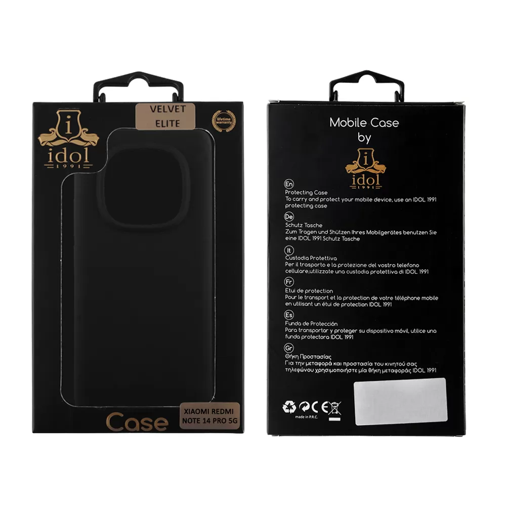 IDOL 1991 ΘΗΚΗ XIAOMI REDMI NOTE 14 PRO 5G/POCO X7 6.67" VELVET ELITE TPU 4 SIDE CAMERA GUARD BLACK - Image 2