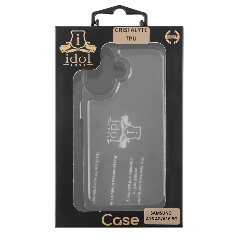IDOL 1991 ΘΗΚΗ SAMSUNG A16 4G A165/A16 5G A166 6.7" CRISTALYTE TPU CAMERA GUARD ΔΙΑΦΑΝΗ ΓΚΡΙ - Image 2