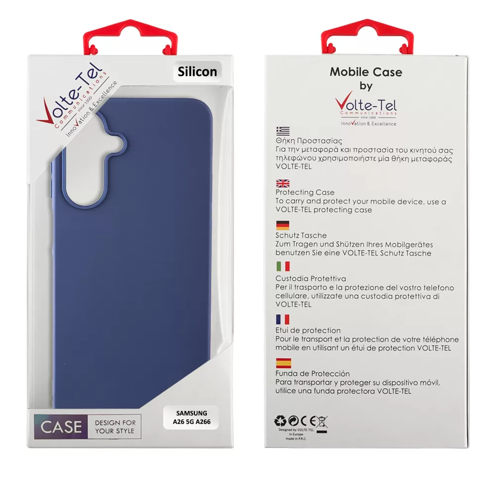 VOLTE-TEL ΘΗΚΗ SAMSUNG A26 5G A266 6.64" SILICON TPU CAMERA GUARD BLUE - Image 2