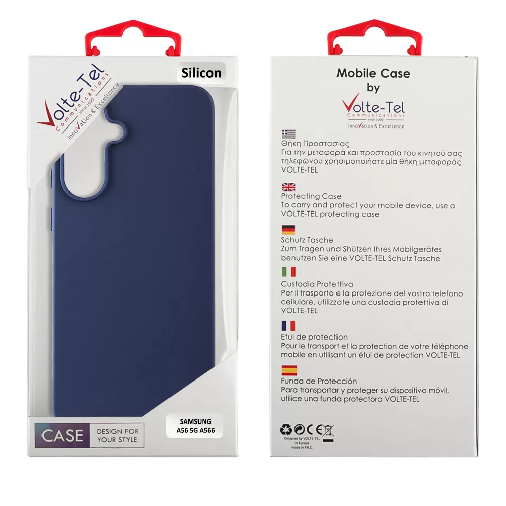 VOLTE-TEL ΘΗΚΗ SAMSUNG A56 5G A566 6.7" SILICON TPU CAMERA GUARD BLUE - Image 2