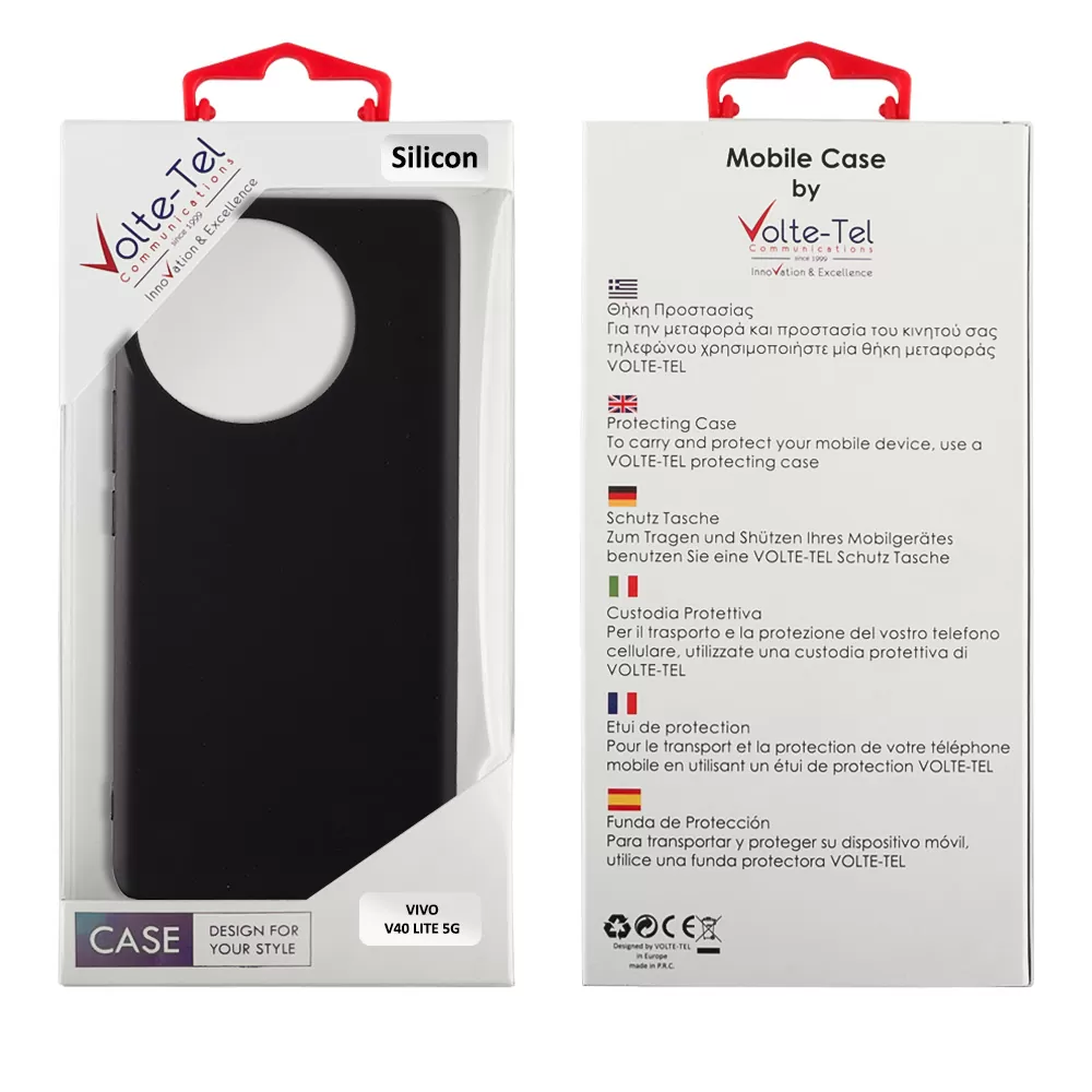 VOLTE-TEL ΘΗΚΗ VIVO V40 LITE 5G 6.78" SILICON TPU CAMERA GUARD BLACK - Image 2
