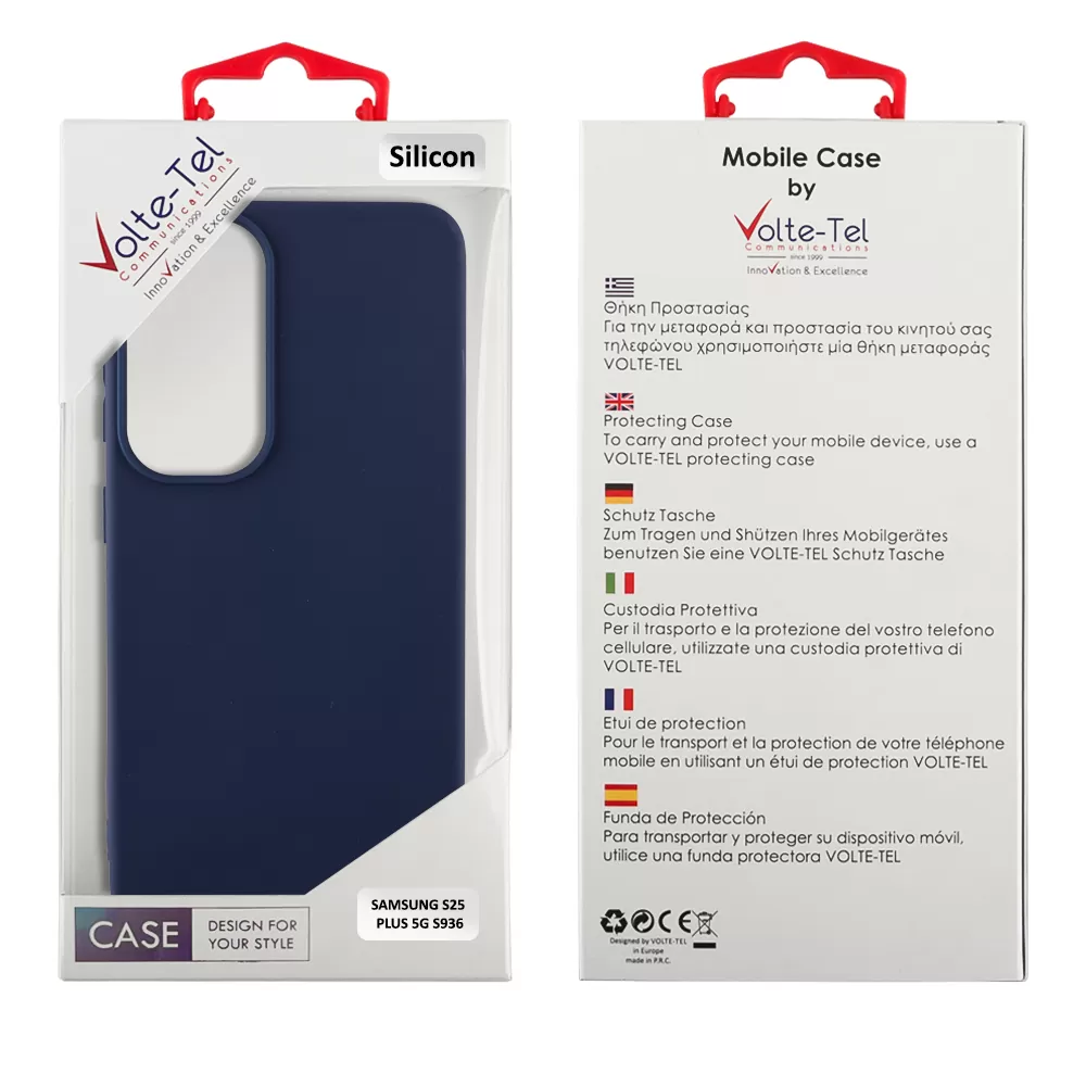 VOLTE-TEL ΘΗΚΗ SAMSUNG S25 PLUS 5G S936 6.7" SILICON TPU CAMERA GUARD BLUE - Image 2