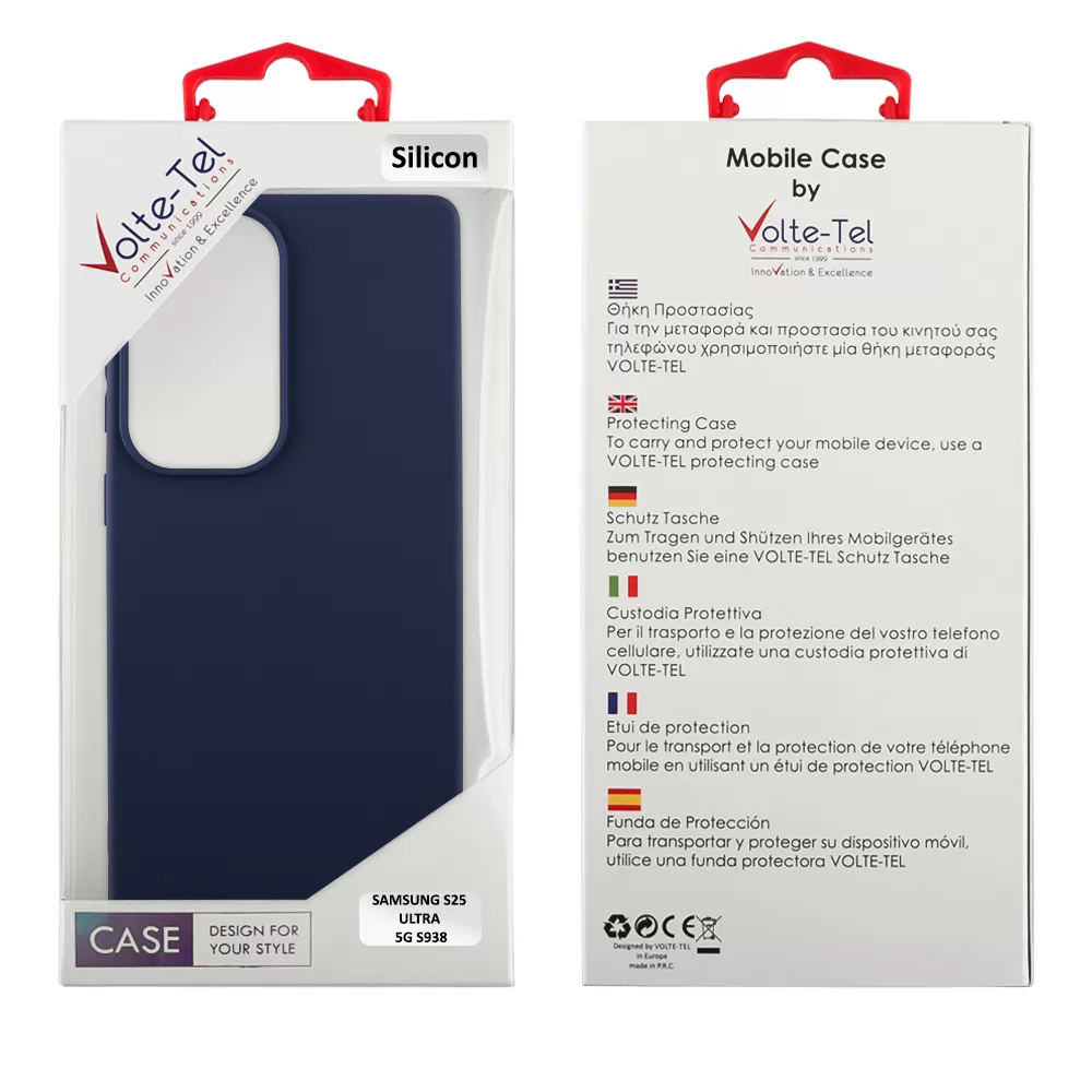 VOLTE-TEL ΘΗΚΗ SAMSUNG S25 ULTRA 5G S938 6.9" SILICON TPU CAMERA GUARD BLUE - Image 2