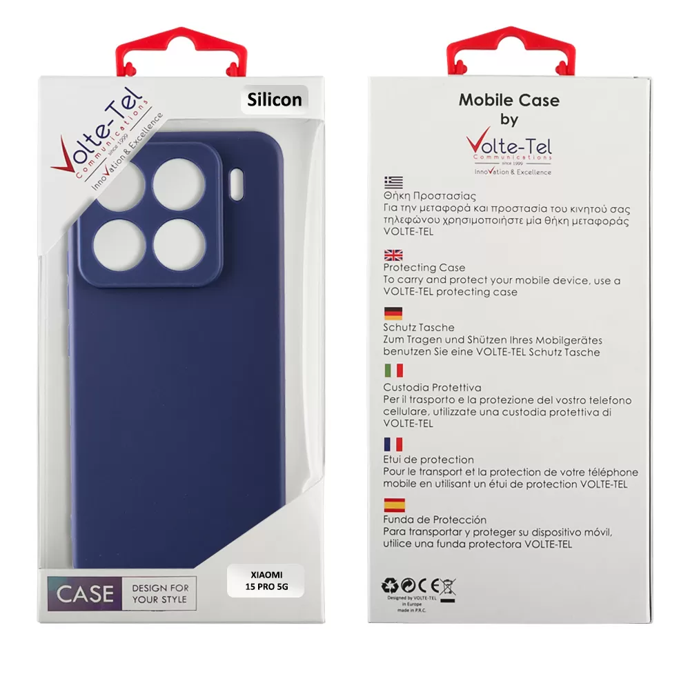 VOLTE-TEL ΘΗΚΗ XIAOMI 15 PRO 5G 6.73" SILICON TPU FULL CAMERA PROTECTION BLUE - Image 2