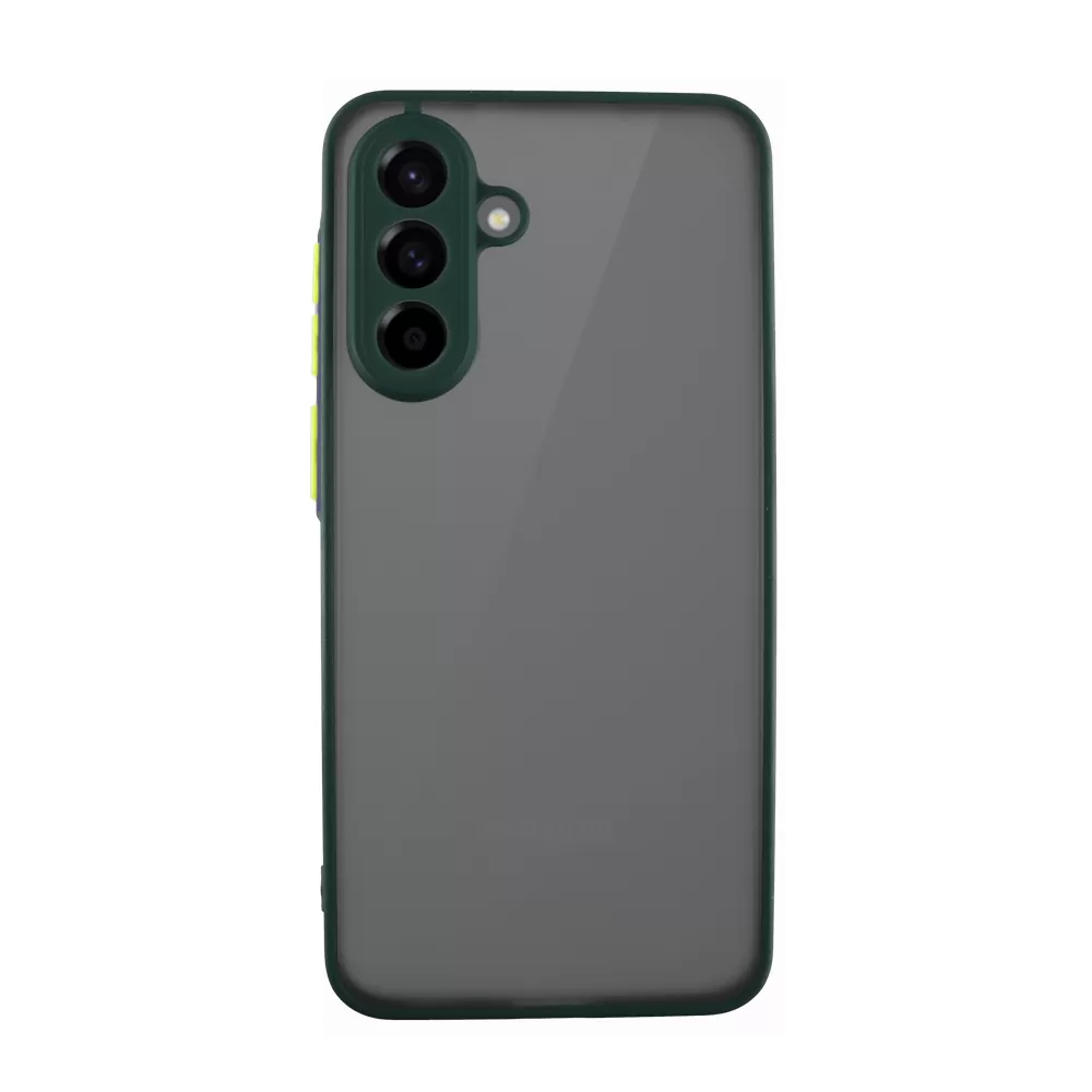 LIME ΘΗΚΗ SAMSUNG A36 5G A366 6.7" HARDSHELL FUSION FULL CAMERA PROTECTION GREEN WITH YELLOW KEYS - Image 6