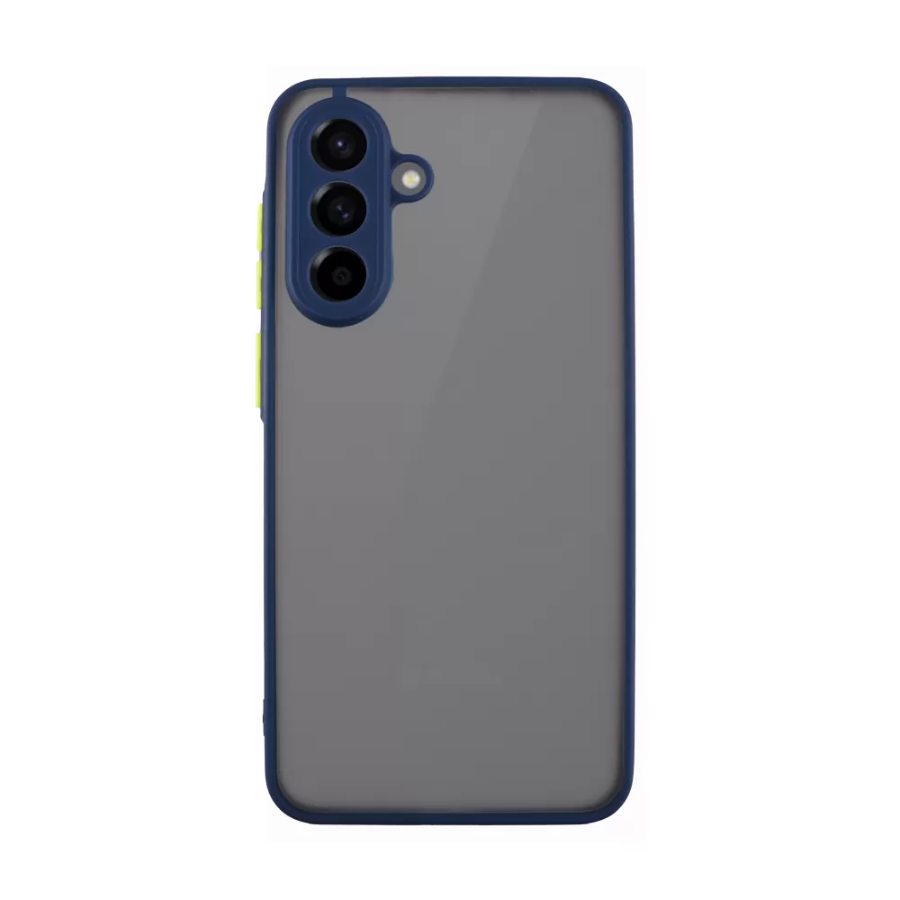 LIME ΘΗΚΗ SAMSUNG A36 5G A366 6.7" HARDSHELL FUSION FULL CAMERA PROTECTION BLUE WITH YELLOW KEYS - Image 6